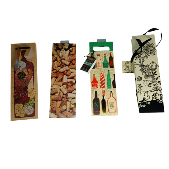 Wine Bottle Gift Bags Set of 4 - Picture 1 of 1